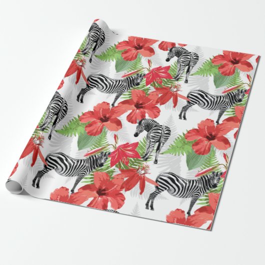 ゼブラ ラッピングペーパー (アンロールド)