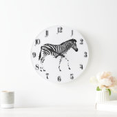 ゼブラ ラージ壁時計 (ホーム)