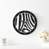 ゼブラ ラージ壁時計 (ホーム)