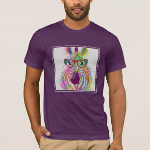 ゼブラ·レインボー·スプラッシュ Tシャツ