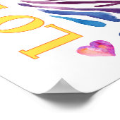 ゼブラ・レインボー・ポスター ポスター (角)