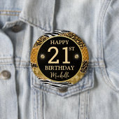 ゼブラ レオパード サファリ アゲート 誕生日バッジ 缶バッジ (インサイチュ)