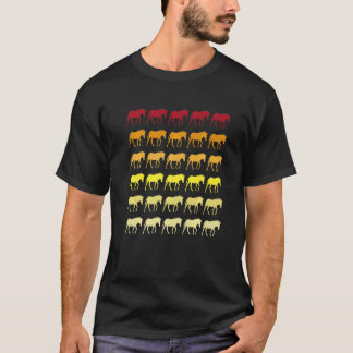 ゼブラ レトロ アニマル 柄 Tシャツ