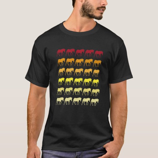 ゼブラ レトロ アニマル 柄 Tシャツ (正面)