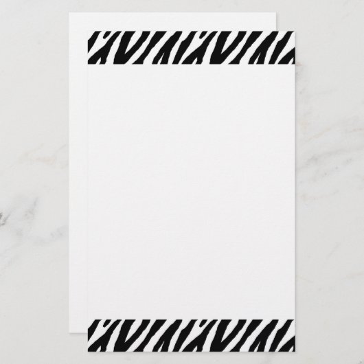 ゼブラ 便箋 (正面/裏面)