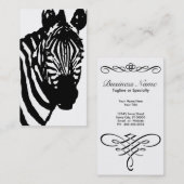 ゼブラ。 名刺 (正面/裏面)