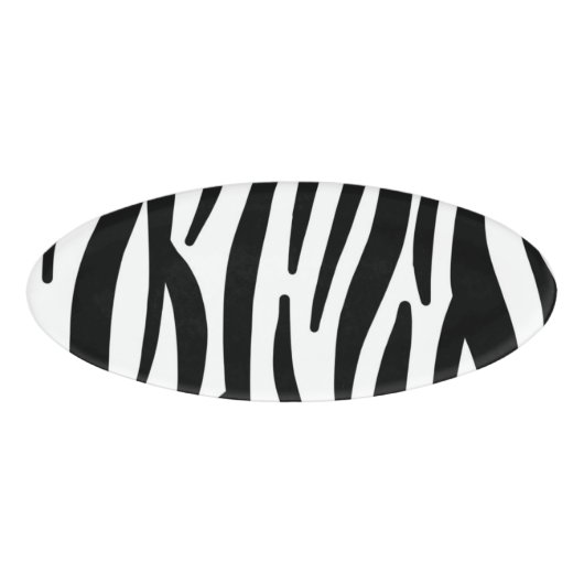 ゼブラ 名札 (正面)