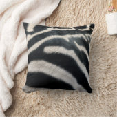 ゼブラ「毛皮」枕 クッション (ブランケット)