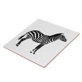 ゼブラ – 白黒 タイル (側面)