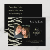 ゼブラ Save the Date フォトポストカード, 案内ポストカード (正面/裏面)