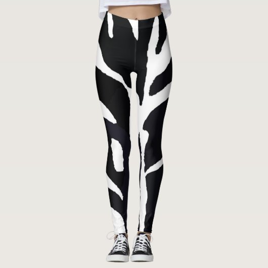 ゼブラ | Zazzle_Growstore レギンス (正面)