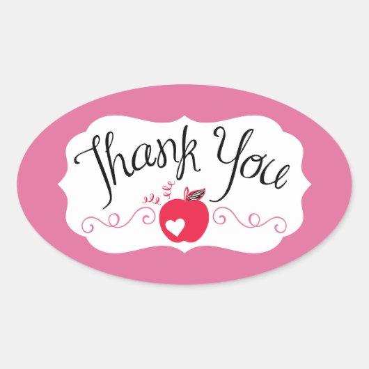 ゼブラABCズピンクバッグラベル 楕円形シール (正面)