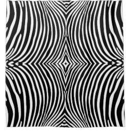 ゼブラAnimalprint シャワーカーテン