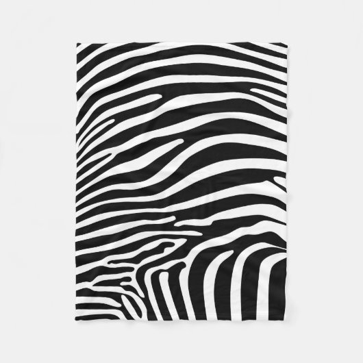 ゼブラAnimalprint フリースブランケット (正面)