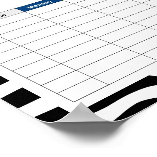 ゼブラAnimalprint ポスター (角)