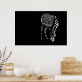 ゼブラP4435プリント ポスター (キッチン)