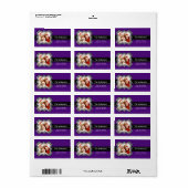 ゼブラPHOTOフレーム差出人住所ラベル ラベル (フルシート)