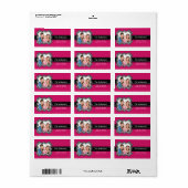 ゼブラPHOTOフレーム差出人住所ラベル ラベル (フルシート)