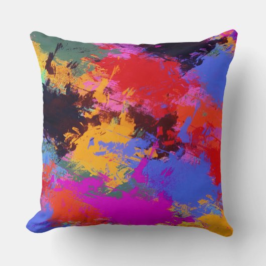 ゼブ絵を描ラ クッション (正面)