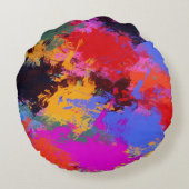 ゼブ絵を描ラ ラウンドクッション (裏面)