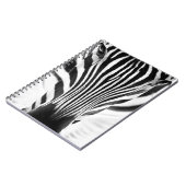 ゼブ芸術的の白黒クローズアップポートレート ノートブック (左側)