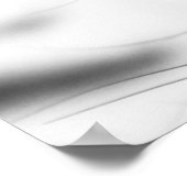 ゼブ芸術的の白黒クローズアップポートレート ポスター (角)