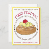 ゼポールペストリーイタリアンシシリア料理フェスティバル インビテーションポストカード (正面/裏面)