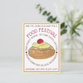 ゼポールペストリーイタリアンシシリア料理フェスティバル インビテーションポストカード (スタンド正面)