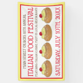 ゼポールペストリーイタリアンシシリア料理フェスティバル 横断幕 (縦)
