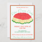 ゼラチンサラダヴィンテージレトロディナーパーティー 招待状 (正面)