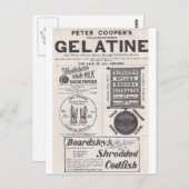 ゼラチン、タラフィッシュその他 ポストカード (正面/裏面)