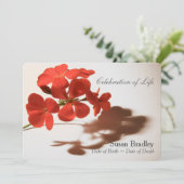 ゼラニウムお祝いの生活告示録 招待状 (スタンド正面)