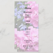 ゼラニウムとペリウィンクル メニュー (正面/裏面)