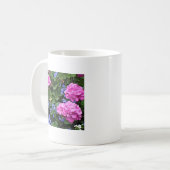 ゼラニウムとヤマトグサ コーヒーマグカップ (正面左)