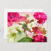 ゼラニウムのはがき ポストカード (正面/裏面)