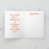 ゼラニウムのハッピーバースデーカード カード (内部)