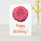 ゼラニウムのハッピーバースデーカード カード (黄色い花)