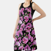 ゼラニウムの枝、水色のピンクの芽。 エプロン (インサイチュ)