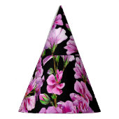 ゼラニウムの枝、水色のピンクの芽。 パーティーハット (左)