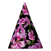 ゼラニウムの枝、水色のピンクの芽。 パーティーハット (右)