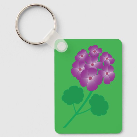 ゼラニウムの花 キーホルダー (正面)