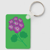 ゼラニウムの花 キーホルダー (裏面)