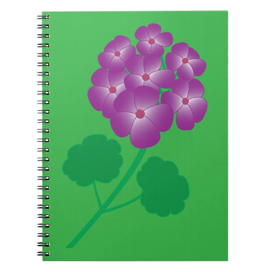 ゼラニウムの花 ノートブック (正面)