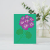 ゼラニウムの花 ポストカード (スタンド正面)