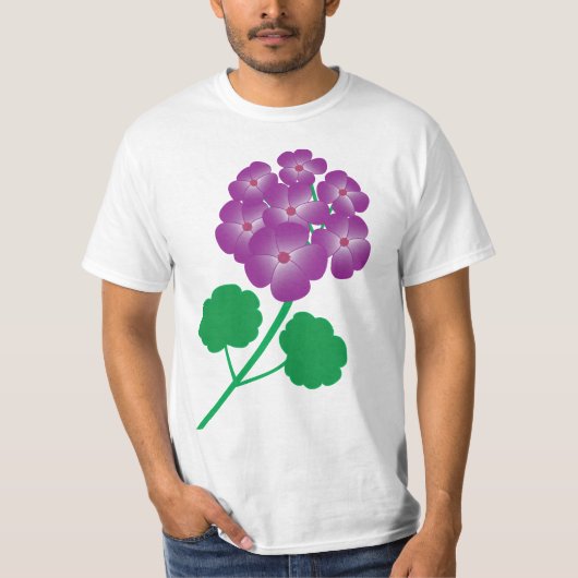 ゼラニウムの花 Tシャツ (正面)