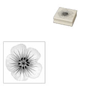 ゼラニウムガーデンフラワーファリアリティ ラバースタンプ (押印)