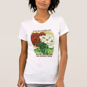 ゼラニウムシードパケットラベル Tシャツ