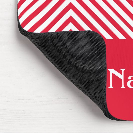 ゼラニウムダイヤモンドシェブロン名前をカスタムする マウスパッド (コーナー)