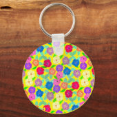 ゼラニウムフラワーキーチェーン キーホルダー (裏面)