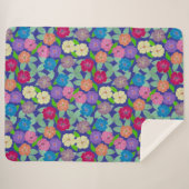 ゼラニウムフラワーズシェルパブランケット シェルパブランケット (正面(横))